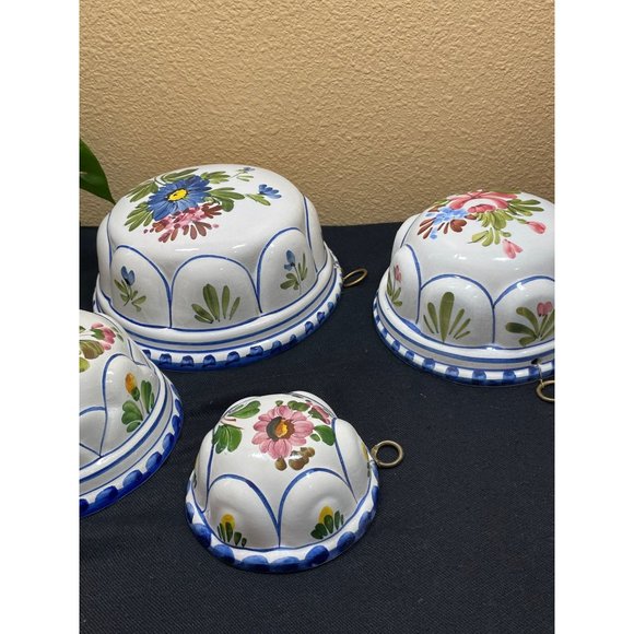 Vintage Bassano Ceramic ABC Floral  Wall Plaques - Picture 6 of 11